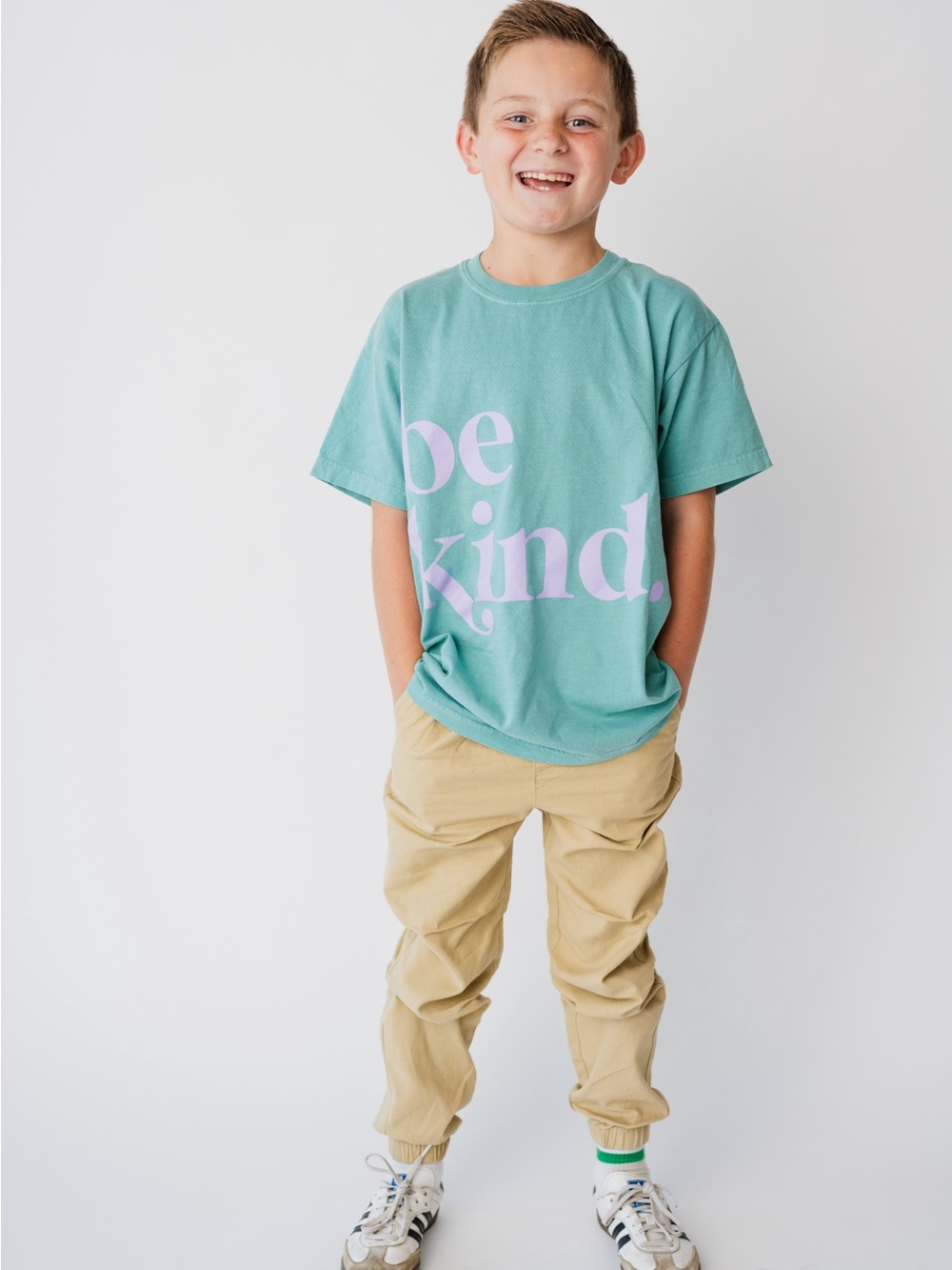 Kids 'Be Kind' Short Sleeve Tee - Mint